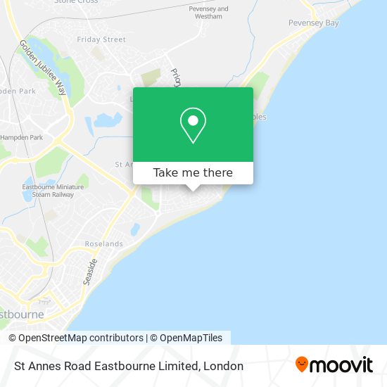 St Annes Road Eastbourne Limited map
