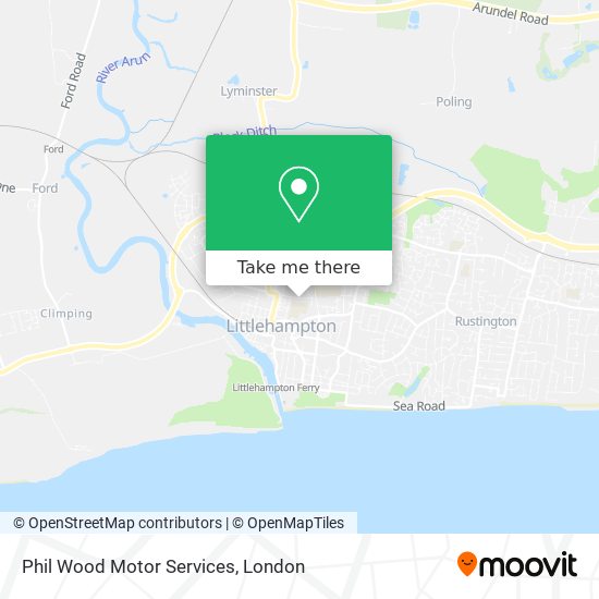 Phil Wood Motor Services map