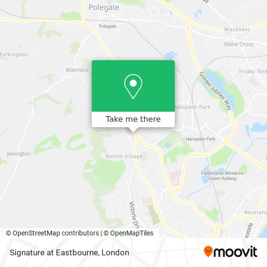 Signature at Eastbourne map