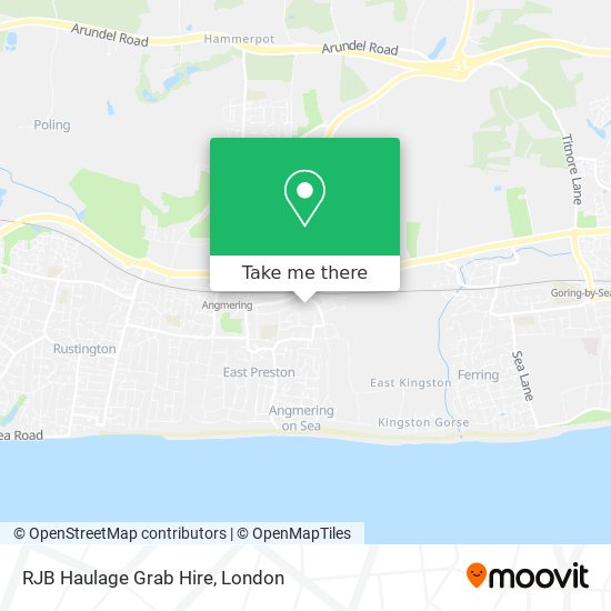 RJB Haulage Grab Hire map