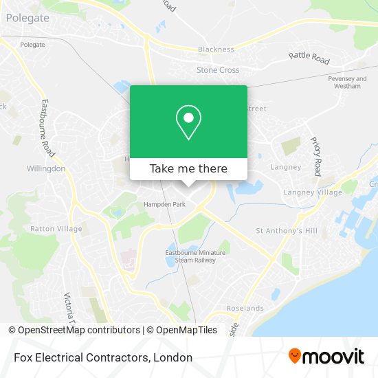 Fox Electrical Contractors map