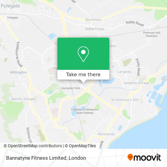 Bannatyne Fitness Limited map