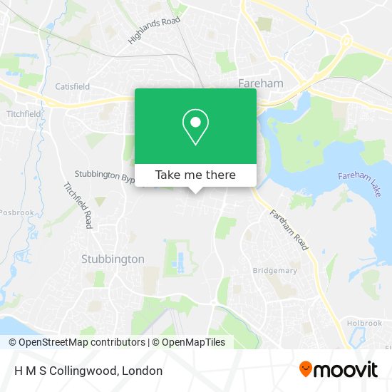 H M S Collingwood map