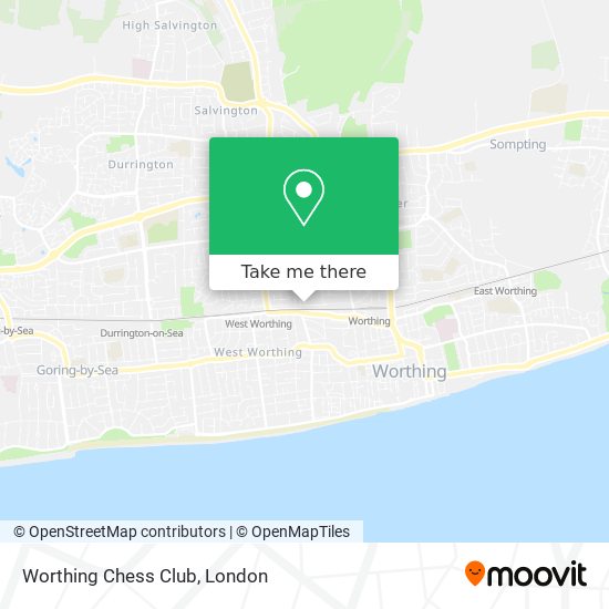 Worthing Chess Club map