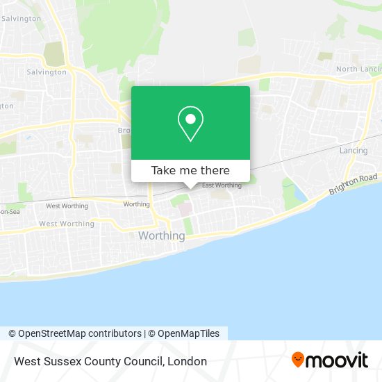 West Sussex County Council map