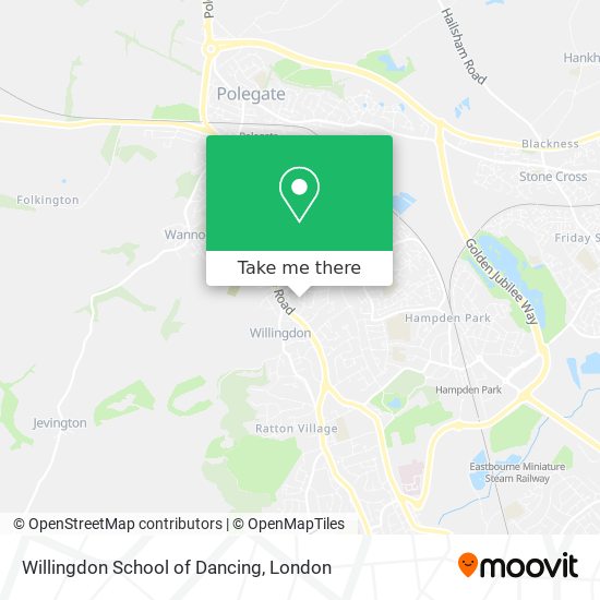 Willingdon School of Dancing map