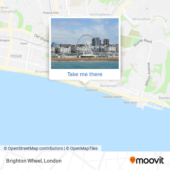 Brighton Wheel map