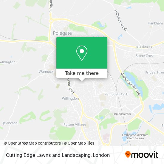 Cutting Edge Lawns and Landscaping map