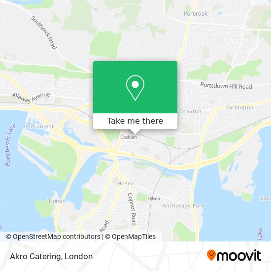 Akro Catering map