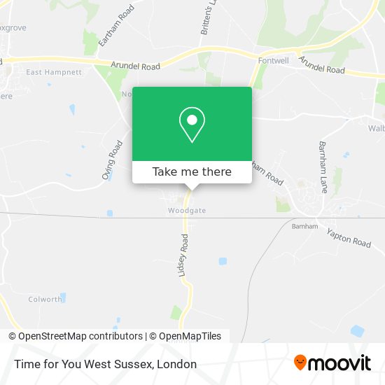 Time for You West Sussex map