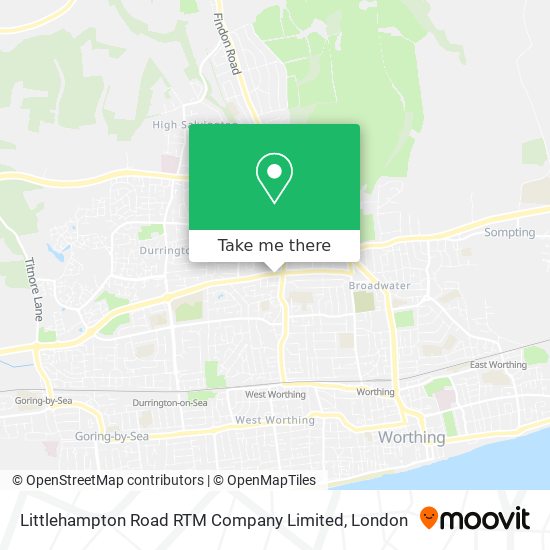 How to get to Littlehampton Road RTM Company Limited in Worthing by Bus