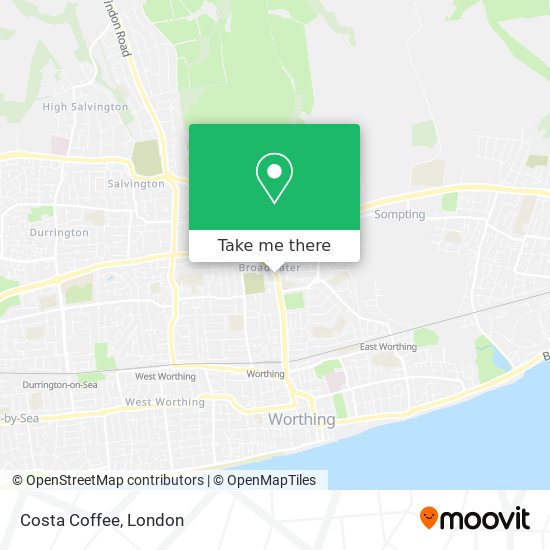 Costa Coffee map