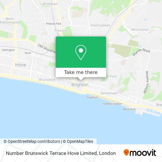 Number Brunswick Terrace Hove Limited map