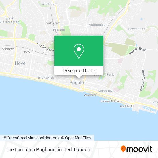 The Lamb Inn Pagham Limited map