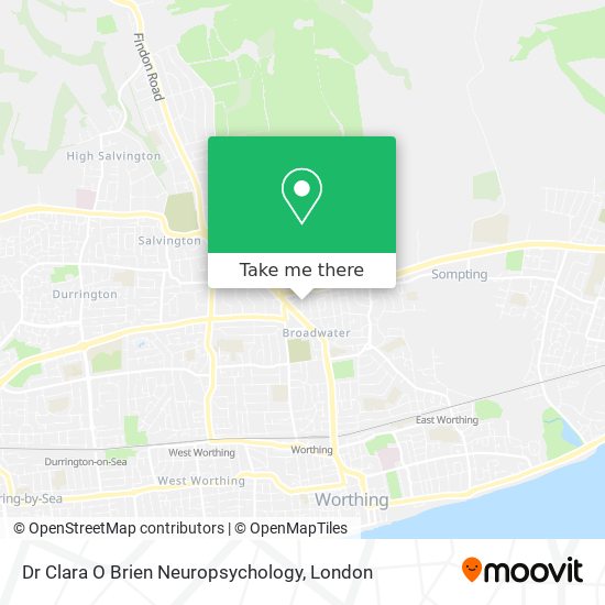 Dr Clara O Brien Neuropsychology map