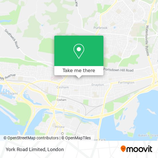 York Road Limited map