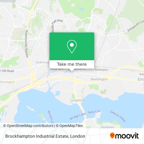 Brockhampton Industrial Estate map