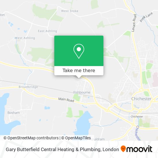 Gary Butterfield Central Heating & Plumbing map