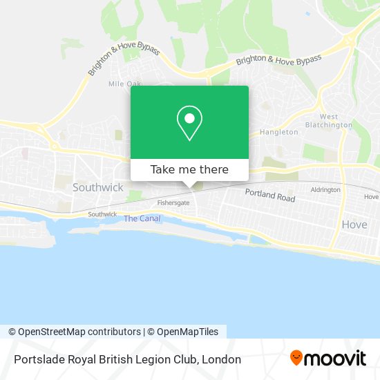 Portslade Royal British Legion Club map