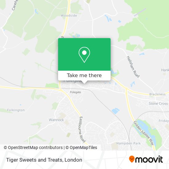 Tiger Sweets and Treats map