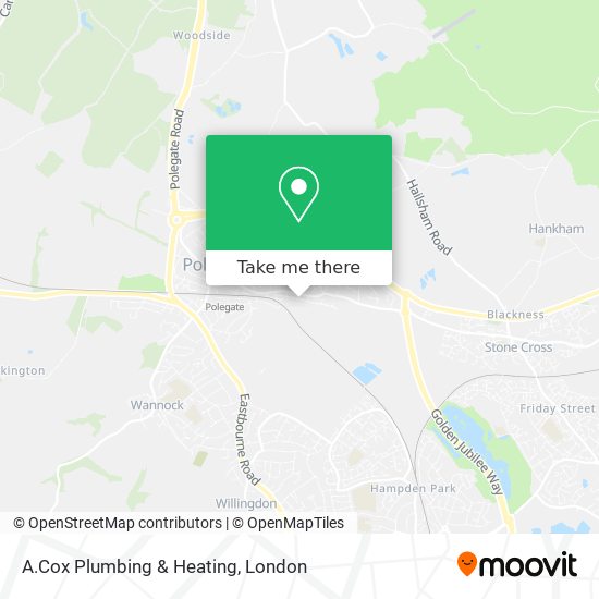 A.Cox Plumbing & Heating map