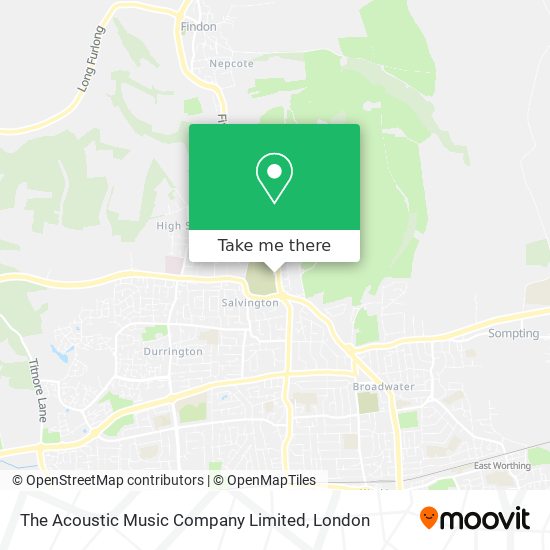 The Acoustic Music Company Limited map