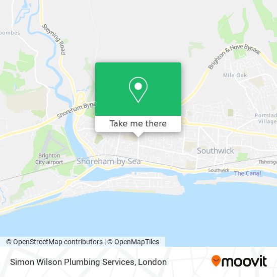 Simon Wilson Plumbing Services map