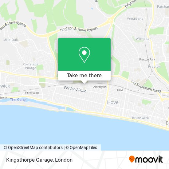 Kingsthorpe Garage map