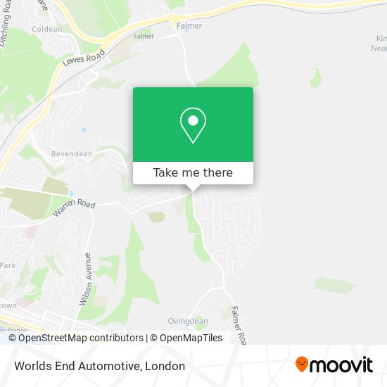 Worlds End Automotive map