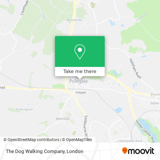 The Dog Walking Company map