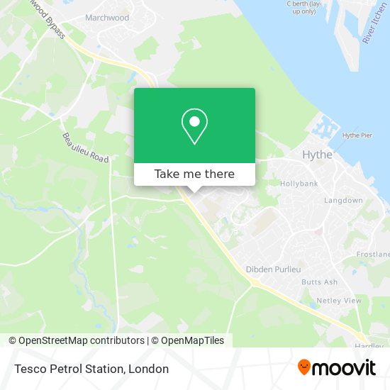 Tesco Petrol Station map
