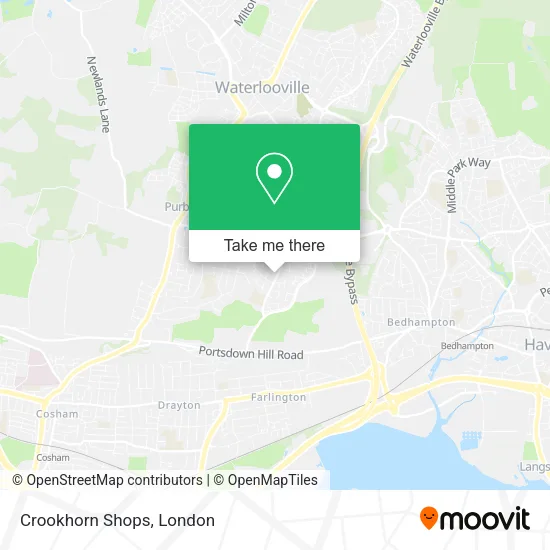 Crookhorn Shops map