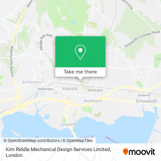 Kim Riddle Mechanical Design Services Limited map