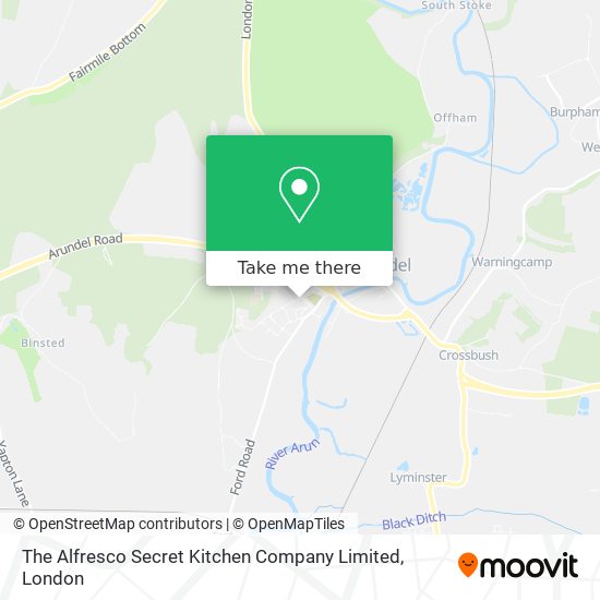The Alfresco Secret Kitchen Company Limited map