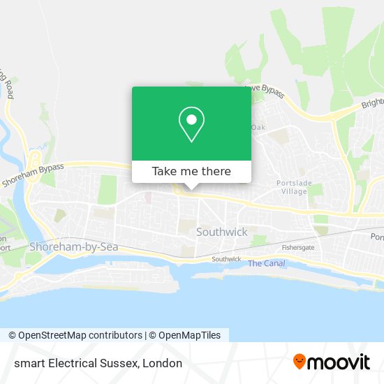 smart Electrical Sussex map