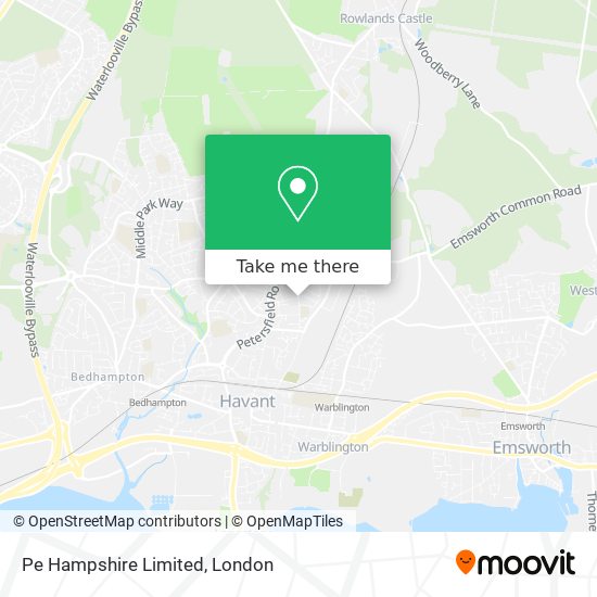 Pe Hampshire Limited map