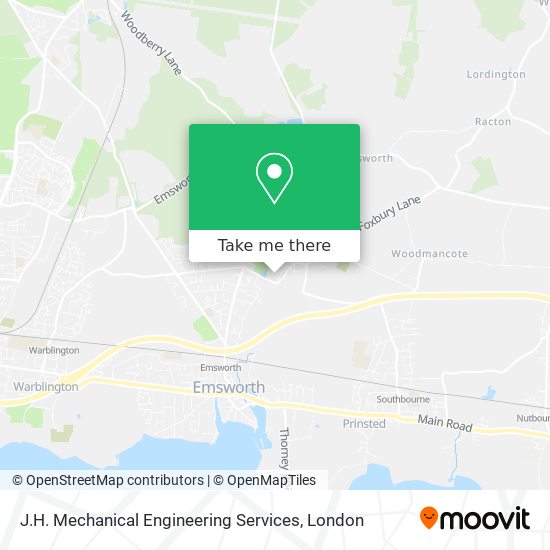 J.H. Mechanical Engineering Services map