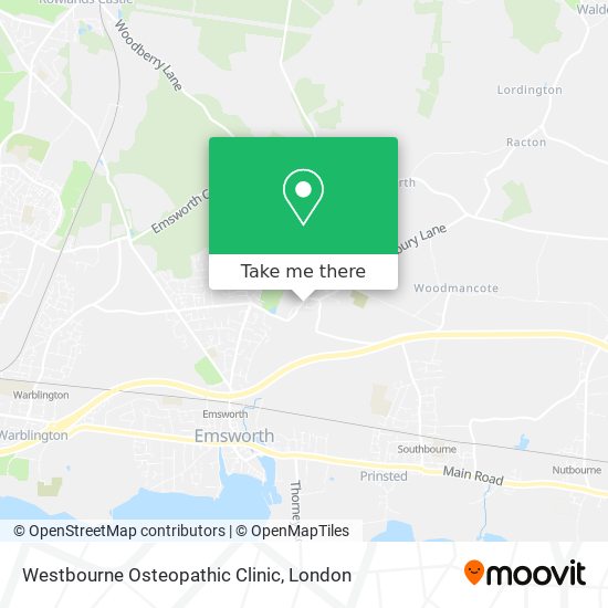 Westbourne Osteopathic Clinic map