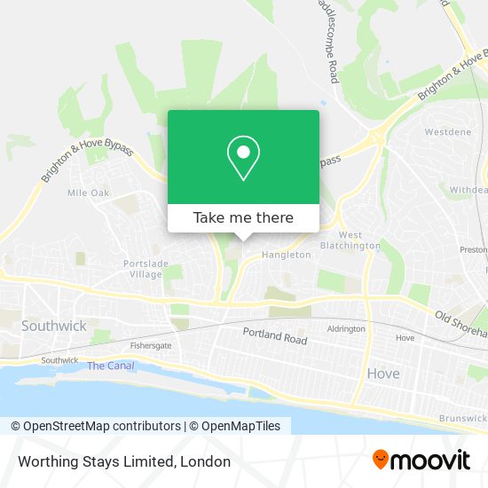 Worthing Stays Limited map