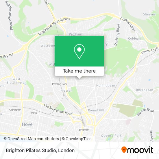Brighton Pilates Studio map