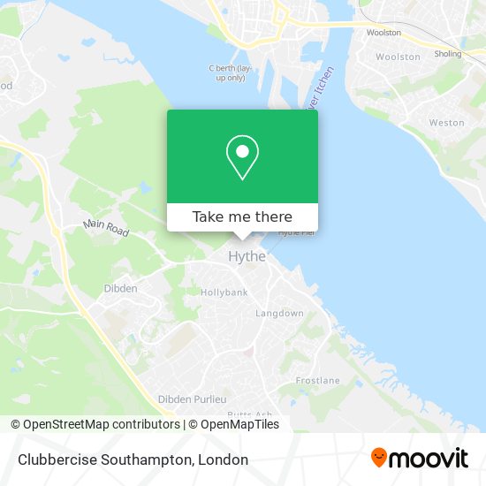 Clubbercise Southampton map
