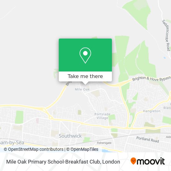 Mile Oak Primary School-Breakfast Club map