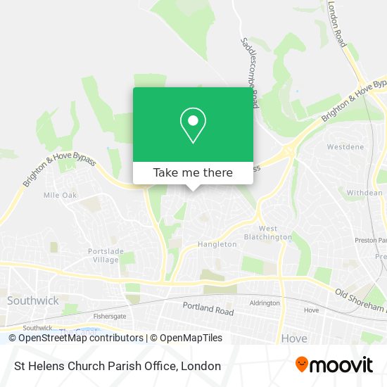 St Helens Church Parish Office map