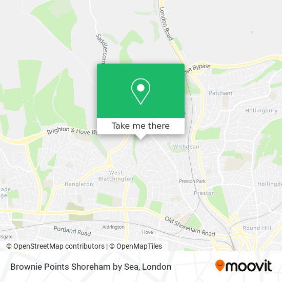 Brownie Points Shoreham by Sea map