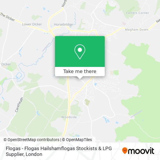 Flogas - Flogas Hailshamflogas Stockists & LPG Supplier map