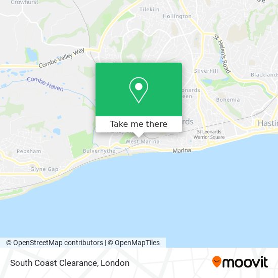 South Coast Clearance map