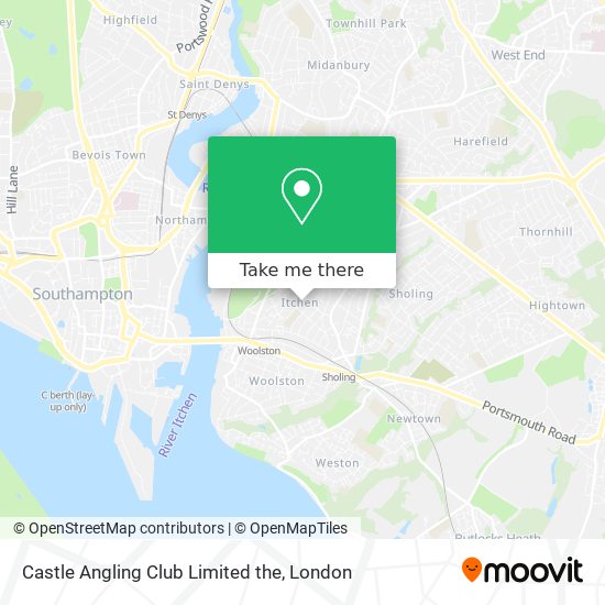 Castle Angling Club Limited the map