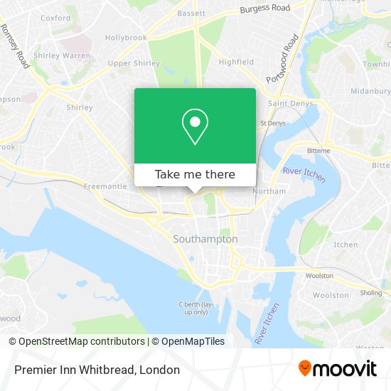 Premier Inn Whitbread map