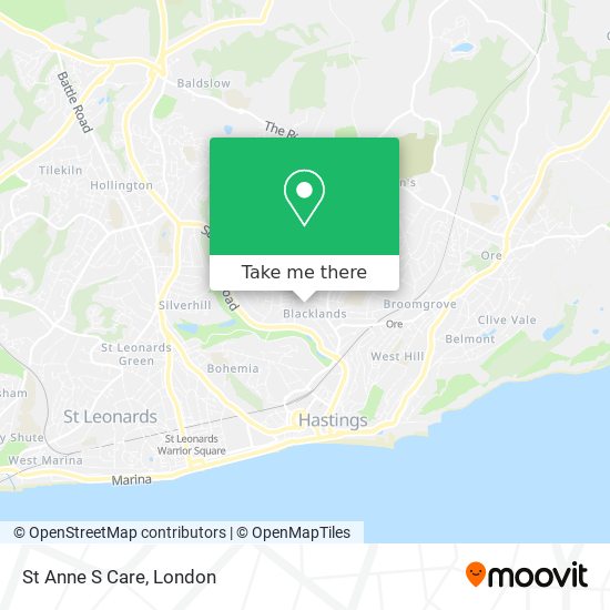 St Anne S Care map