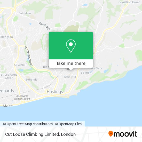 Cut Loose Climbing Limited map